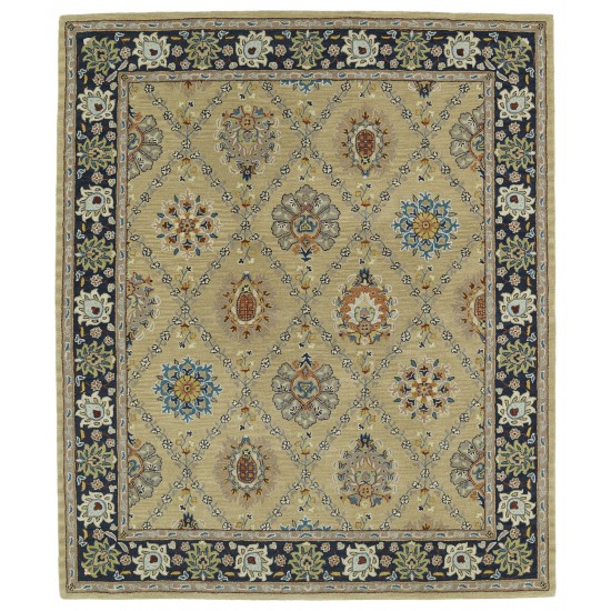 Kaleen Taj Collection Light Gold Area Rug 5' x 7'9"