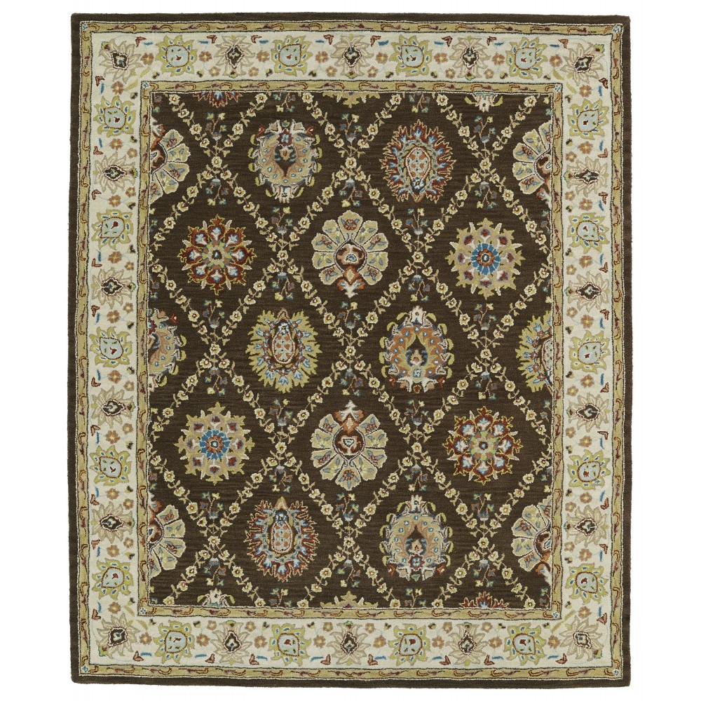 Kaleen Taj Collection TAJ03-40 Chocolate Area Rug 5' x 7'9" Kaleen Taj Collection TAJ03-40 Chocolate Area Rug 5' x 7'9"