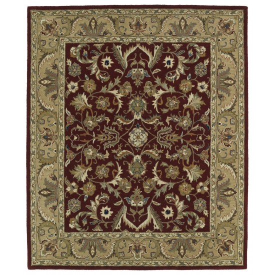 Kaleen Taj Collection Burgundy Brown Area Rug 5' x 7'9"