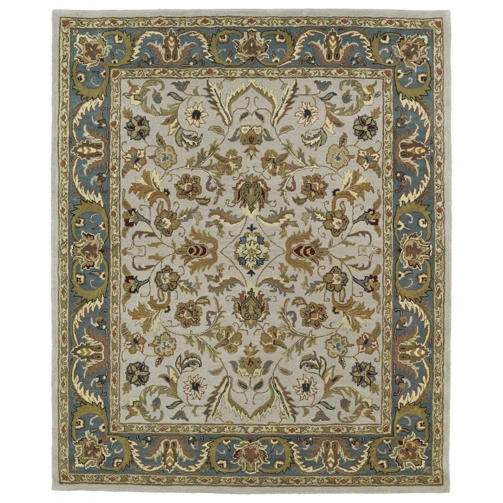 Kaleen Taj Collection Light Taupe Area Rug 7'6" x 9'