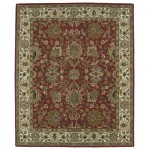 Kaleen Taj Collection Red Beige Area Rug 5' x 7'9"