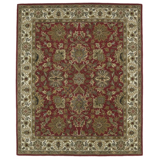 Kaleen Taj Collection Red Beige Area Rug 5' x 7'9"