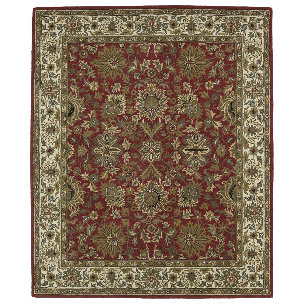 Kaleen Taj Collection Red Beige Area Rug 5' x 7'9"