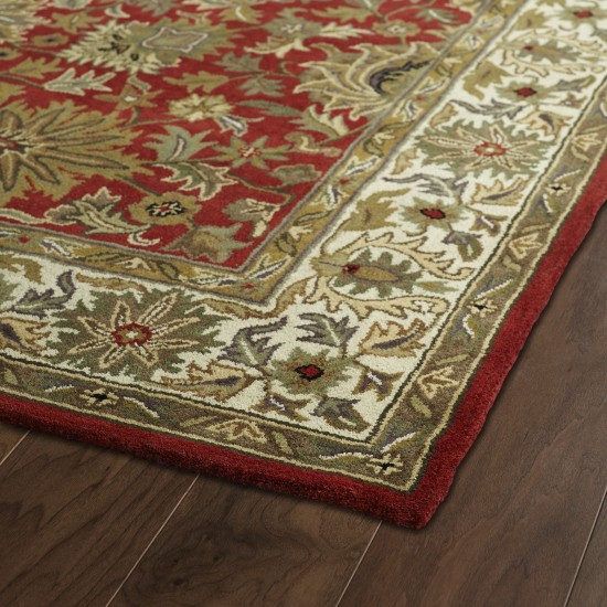 Kaleen Taj Collection Red Beige Area Rug 5' x 7'9"