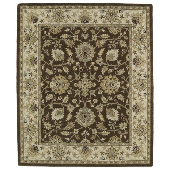 Kaleen Taj Collection Chocolate Sage Area Rug 5' x 7'9"