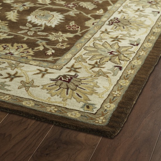 Kaleen Taj Collection Chocolate Sage Area Rug 5' x 7'9"