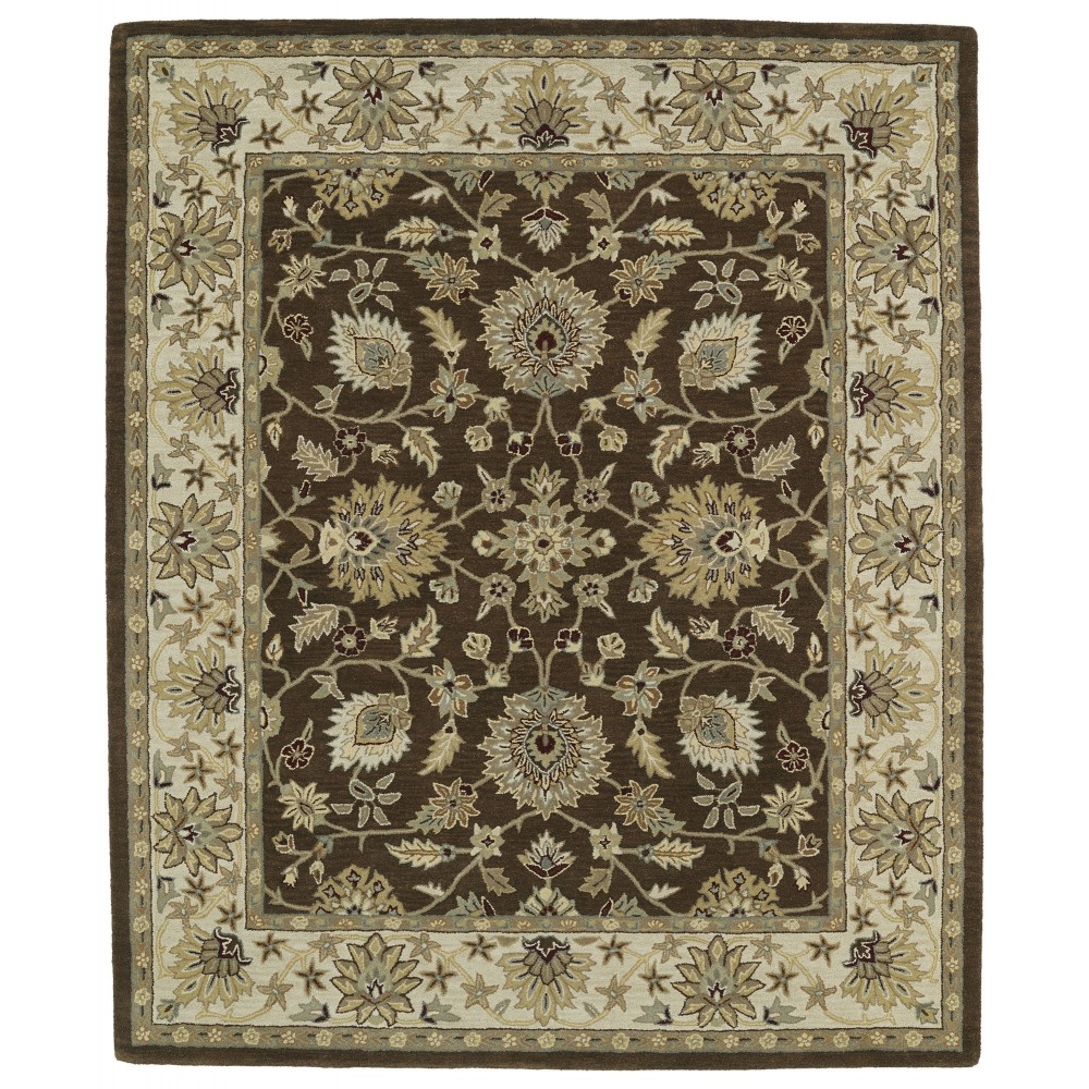 Kaleen Taj Collection Chocolate Sage Area Rug 8' x 11'