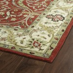 Kaleen Taj Collection Red Seafoam Area Rug 5' x 7'9"