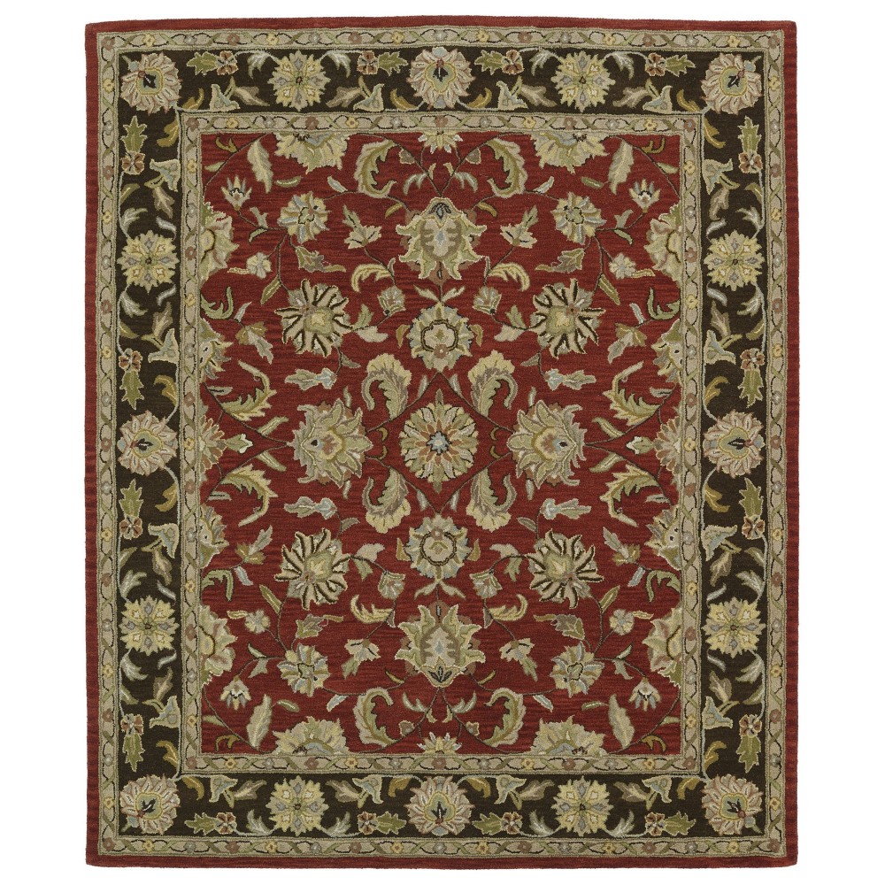 Kaleen Taj Collection Dark Salsa Area Rug 5' x 7'9"