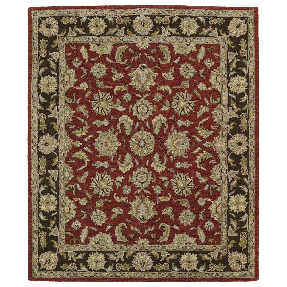 Kaleen Taj Collection Dark Salsa Area Rug 7'6" x 9'