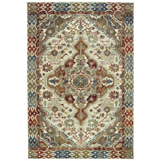 Kaleen Tallah Collection Multi Ivory Throw Rug 1'10" x 3'