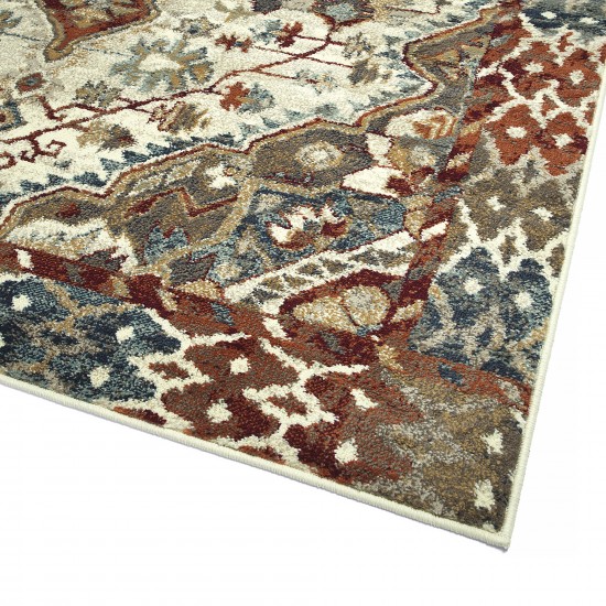 Kaleen Tallah Collection Multi Ivory Throw Rug 1'10" x 3'