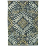 Kaleen Tallah Collection Navy Gray Area Rug 2'7" x 5'11"