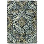 Kaleen Tallah Collection Navy Gray Area Rug 7'7" x 9'6"