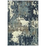 Kaleen Tallah Collection Navy Ivory Area Rug 7'7" x 9'6"