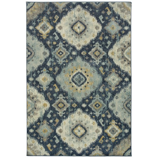 Kaleen Tallah Collection Dark Blue Area Rug 4'11" x 7'10"