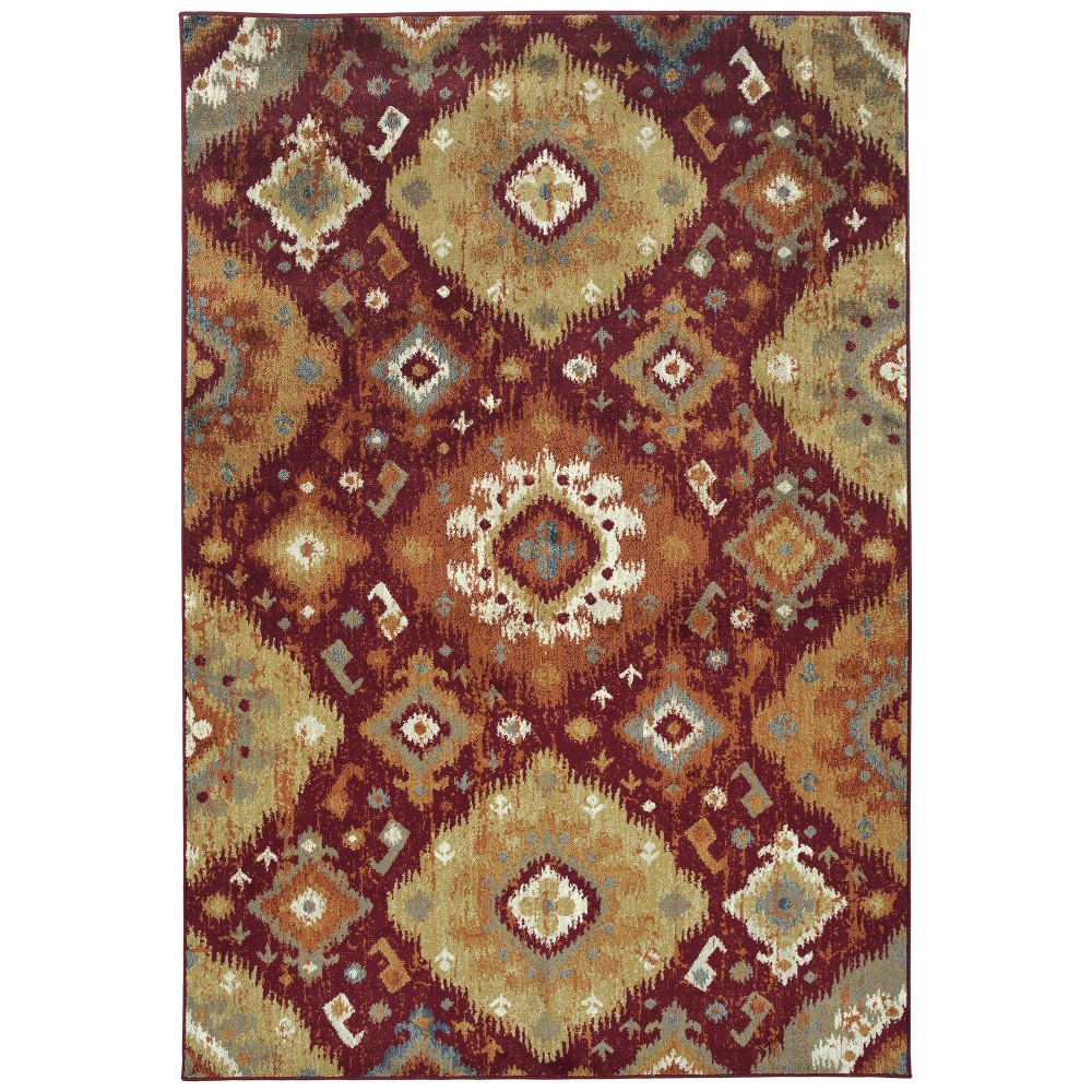 Kaleen Tallah Collection Light Red Area Rug 2'7" x 5'11"