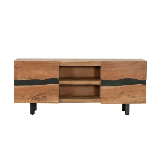 Heir 63” Acacia Wood Media Console with Storage