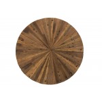 Sawyer Rustic Wood Round End Table