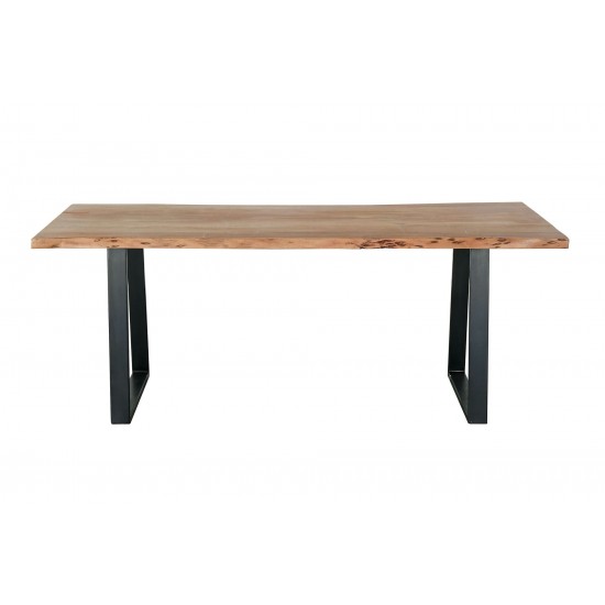 Kiel 70" Wood and Metal Dining Table