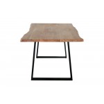 Kiel 70" Wood and Metal Dining Table