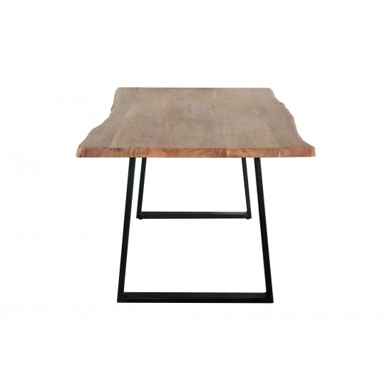 Kiel 70" Wood and Metal Dining Table