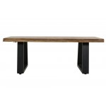 Pietro Wood and Metal Coffee Table