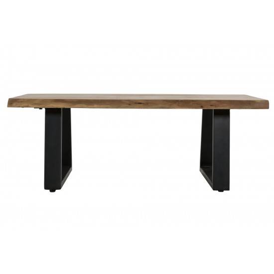 Pietro Wood and Metal Coffee Table