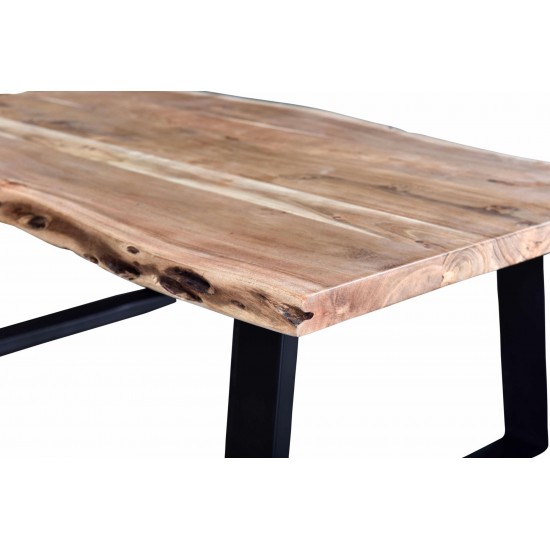 Pietro Wood and Metal Coffee Table