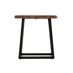 Hamilton Acacia Wood and Iron End Table