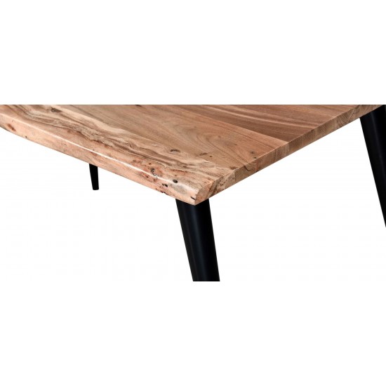 Palmerston 71" Natural Wood Live Edge Dining Table