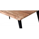 Palmerston 71" Natural Wood Live Edge Dining Table