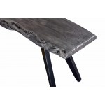 Wexford Wood Dining Bench, Grey Wood