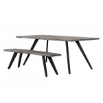 Wexford Wood Dining Table, Grey Wood