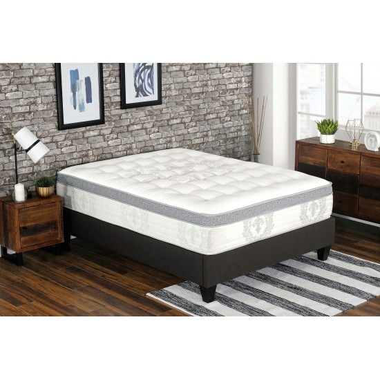 Kinley 14" Euro Top Pocket Coil Mattress, Queen