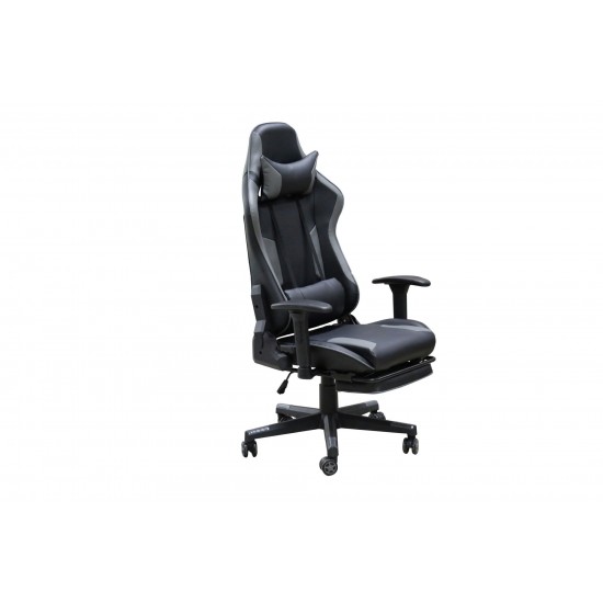 Finn Massage Ergonomic Office Gaming Chair, Black /Grey