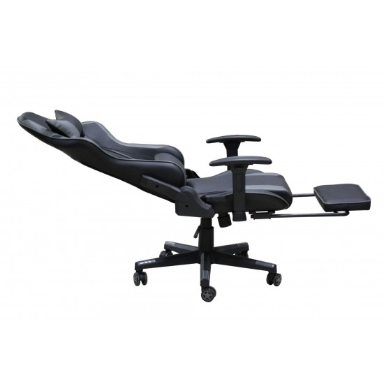 Finn Massage Ergonomic Office Gaming Chair, Black /Grey