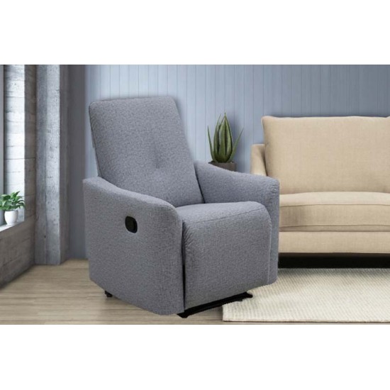 Ivah Recliner Chair, Grey