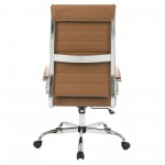 LeisureMod Benmar High-Back Leather Office Chair