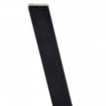 LeisureMod Elland Modern Upholstered Charcoal Black Leather Bar Stool