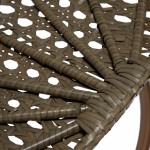 LeisureMod Beige Wicker Hanging Egg Swing Chair