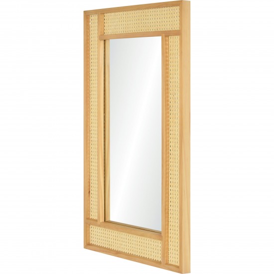 Wren Natural Pine Wood Mirror (24X36)