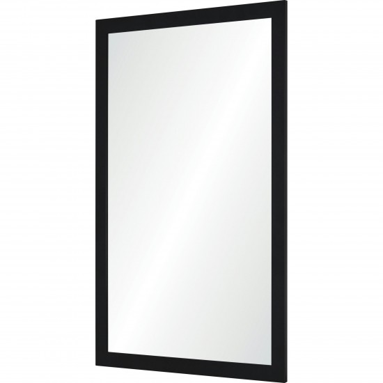 Salima Matte Black Iron Mirror (23.5X35.5)