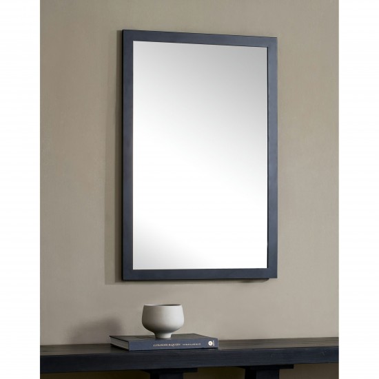 Salima Matte Black Iron Mirror (23.5X35.5)