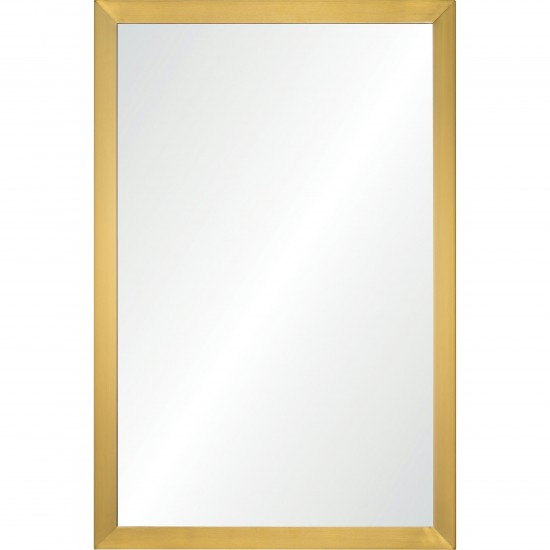 Imane Satin Brass Iron Mirror (23.5X35.5)