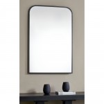 Jackline Matte Black Iron Mirror (24X36)