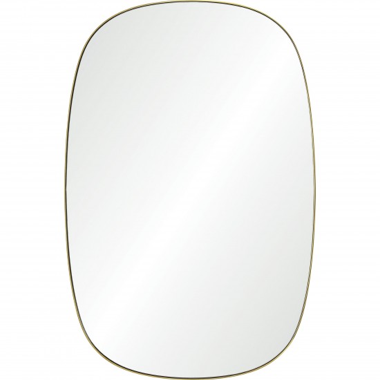 Gallegos Brushed Brass Iron Mirror (24X36)