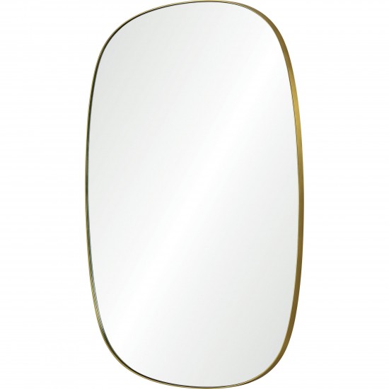 Gallegos Brushed Brass Iron Mirror (24X36)