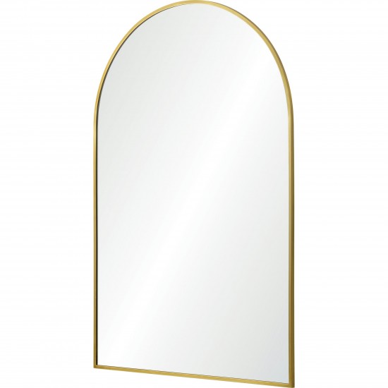 Durness Satin Brass Iron Mirror (24X36)