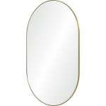 Beckah Satin Brass Iron Mirror (26X40)